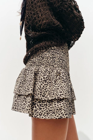 Бермуды с широкой талией и воланами- Заказать в России