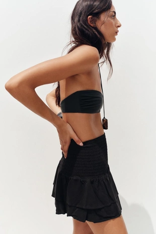 Бермуды с широкой талией и воланами- Заказать в России