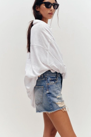 Шорты Z1975 с низкой посадкой и рваной отделкой- Заказать в России