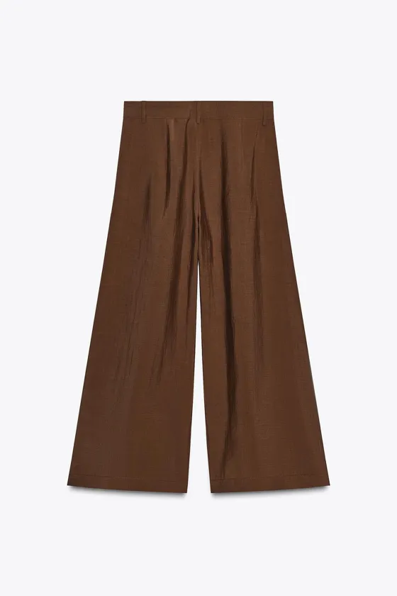 УКОРОЧЕННЫЕ БРЮКИ С ЗАЩИПАМИ — ZW COLLECTION
