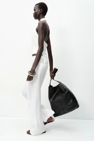 Топ-жилет халтер из льна- Заказать в России