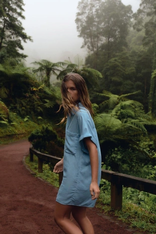 Купить Zara Комбинезон из струящейся ткани с карманами