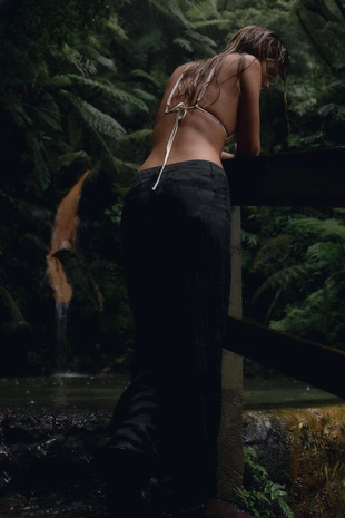 Прямые струящиеся брюки- Заказать в России