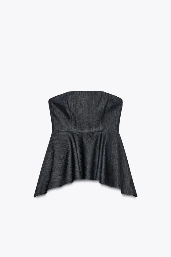 ДЖИНСОВЫЙ ТОП-БАНДО — ZW COLLECTION
