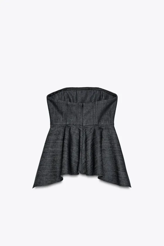 ДЖИНСОВЫЙ ТОП-БАНДО — ZW COLLECTION