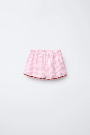 Пижама в клетку для девочек 3-6 лет- Заказать в России