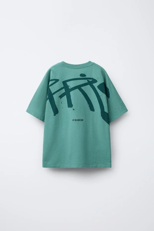 Футболка с принтом граффити- Заказать в России