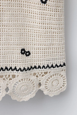 Трикотажное платье с цветами- Заказать в России