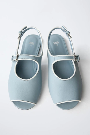 Балетки-мюли с оконтовкой- Заказать в России