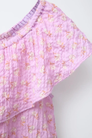 Рубашка с текстурой в цветочек- Заказать в России