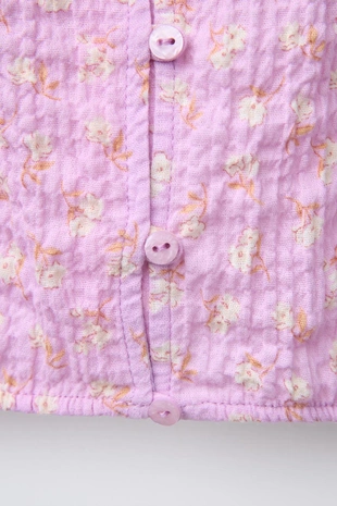 Рубашка с текстурой в цветочек- Заказать в России