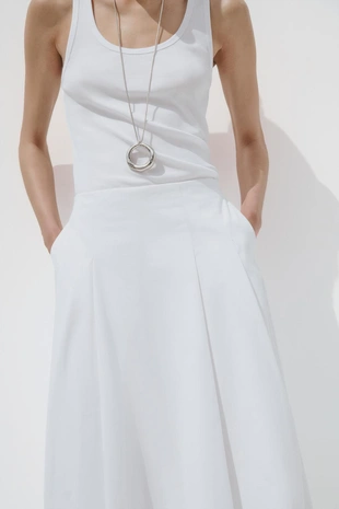 Юбка миди со складками- Заказать в России