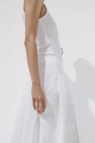 Юбка миди со складками- Заказать в России