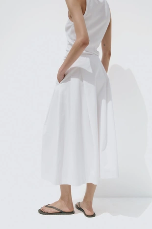 Юбка миди со складками- Заказать в России