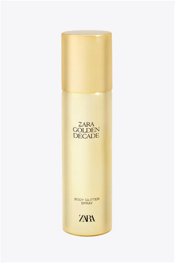 Zara golden decade body glitter spray