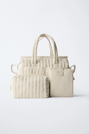 Сумка для беременных в полоску- Заказать в России