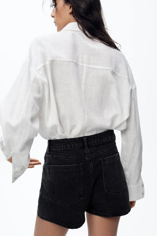 Джинсовая юбка-шорты Z1975 с запáхом- Заказать в России