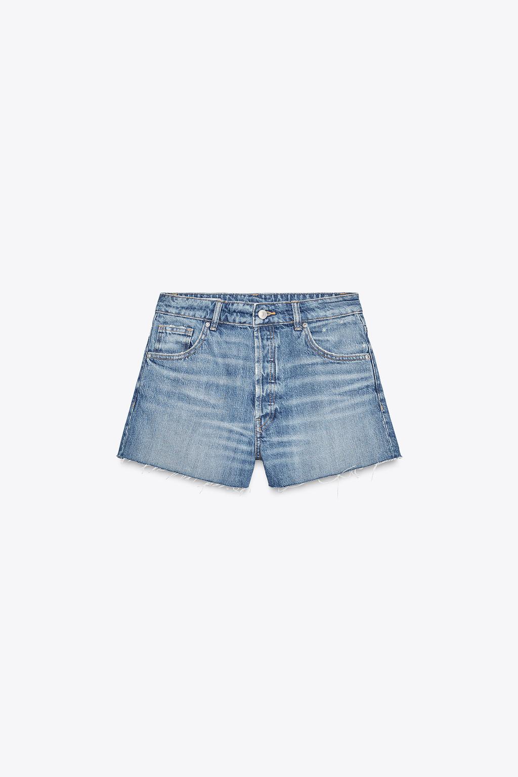 УКОРОЧЕННЫЕ ДЖИНСОВЫЕ ШОРТЫ TRF BAGGY С НИЗКОЙ ПОСАДКОЙ