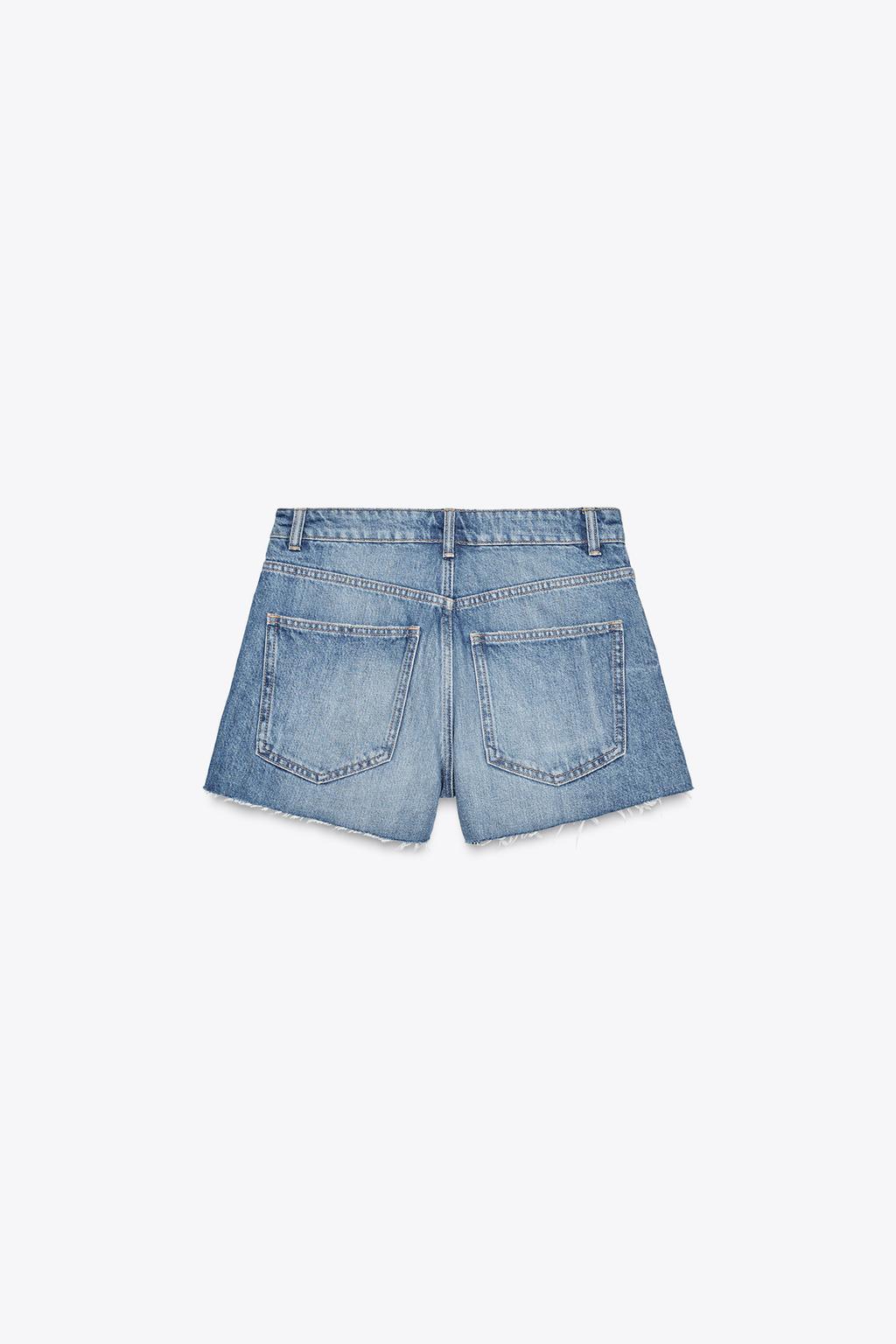 УКОРОЧЕННЫЕ ДЖИНСОВЫЕ ШОРТЫ TRF BAGGY С НИЗКОЙ ПОСАДКОЙ