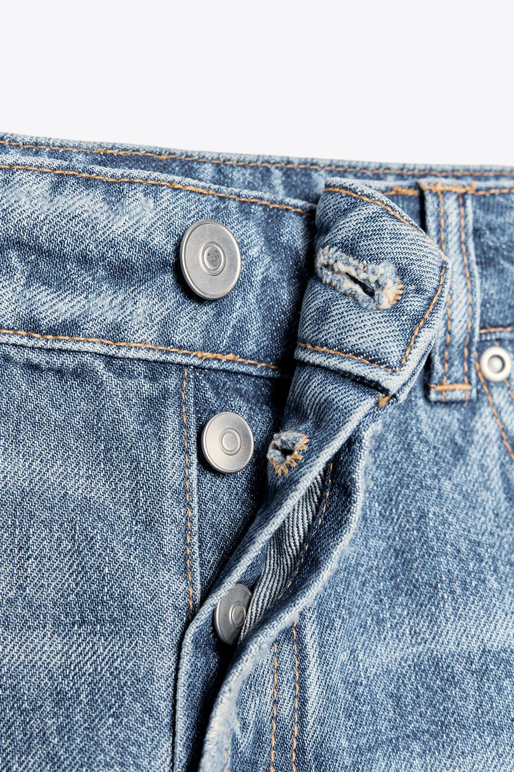УКОРОЧЕННЫЕ ДЖИНСОВЫЕ ШОРТЫ TRF BAGGY С НИЗКОЙ ПОСАДКОЙ