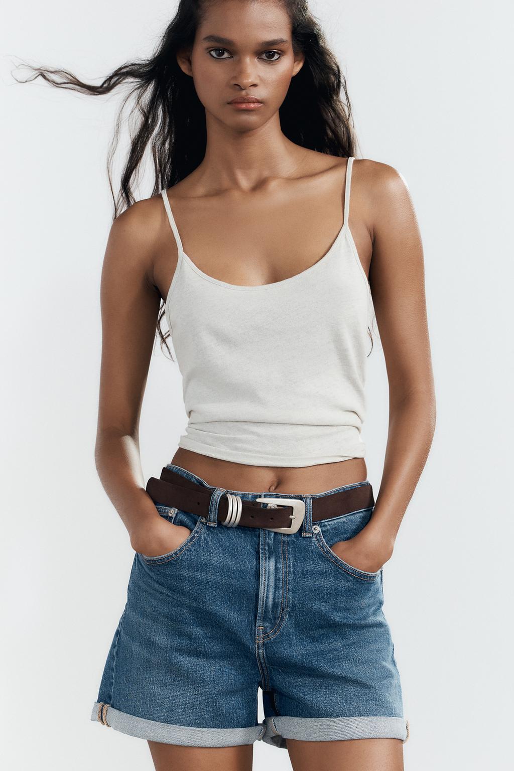 ШОРТЫ TRF MOM FIT С ВЫСОКОЙ ПОСАДКОЙ
