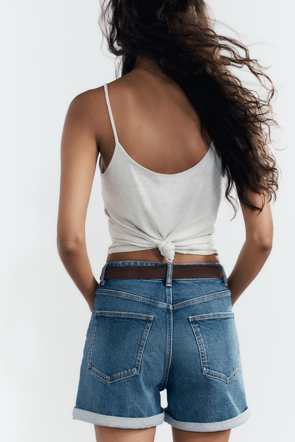 ШОРТЫ TRF MOM FIT С ВЫСОКОЙ ПОСАДКОЙ