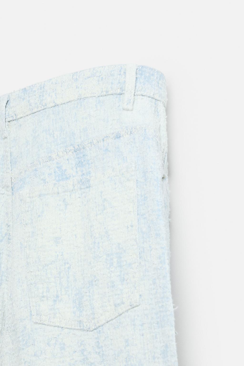 ДЖИНСЫ BAGGY FIT С ЭФФЕКТОМ ПОТЕРТОСТИ