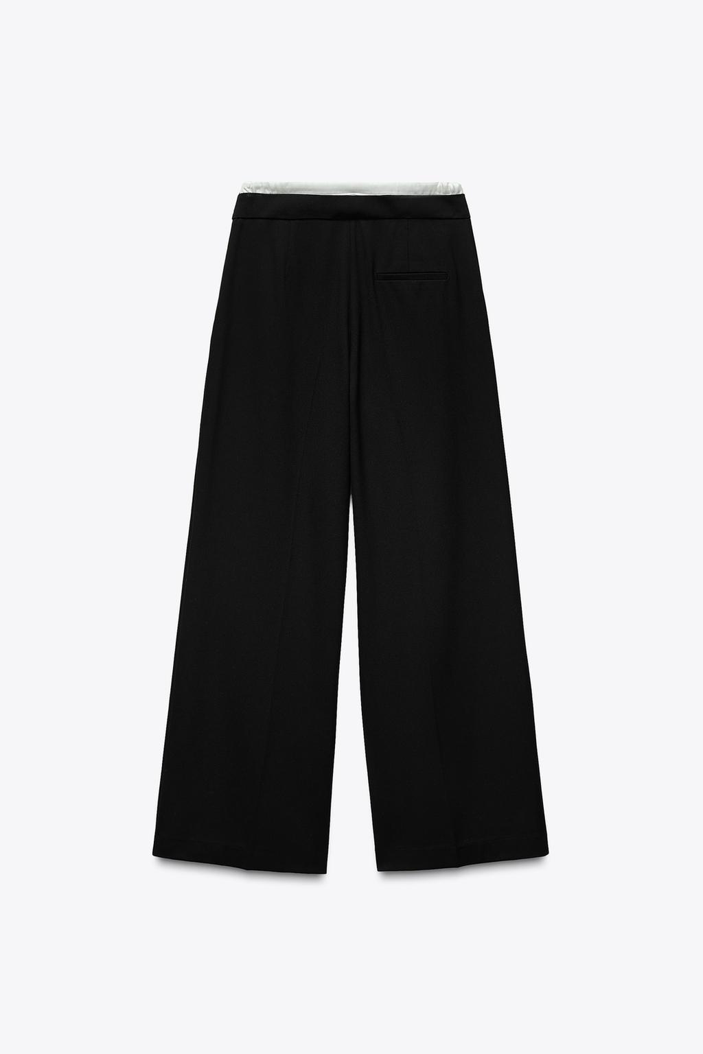 БРЮКИ WIDE LEG С ДВОЙНЫМ ПОЯСОМ