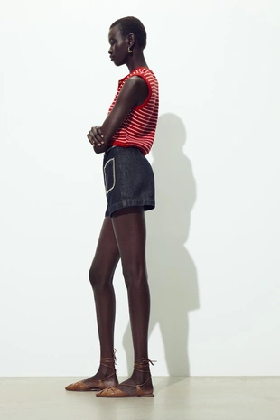 Жаккардовый жилет с пуговицами- Заказать в России