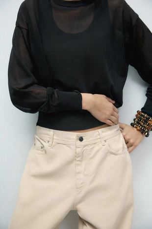 Купить Zara Джинсы RELAXED FIT со средней посадкой — LIMITED EDITION