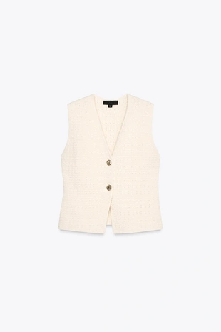 Трикотажный жилет с рельефным узором- Заказать в России