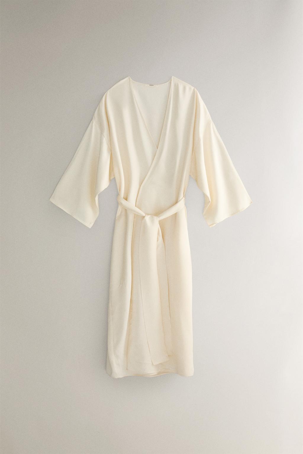 Халат plain sateen dressing gown