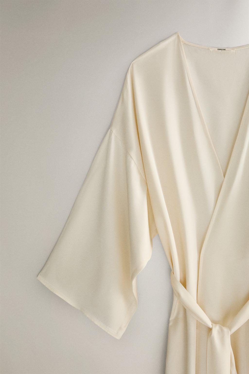 Халат plain sateen dressing gown