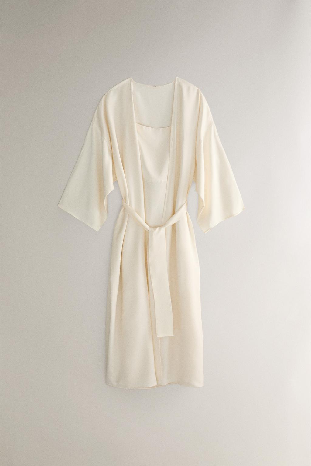 Халат plain sateen dressing gown