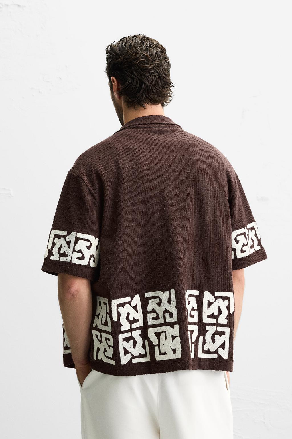 РУБАШКА RELAXED FIT С ВЫШИВКОЙ