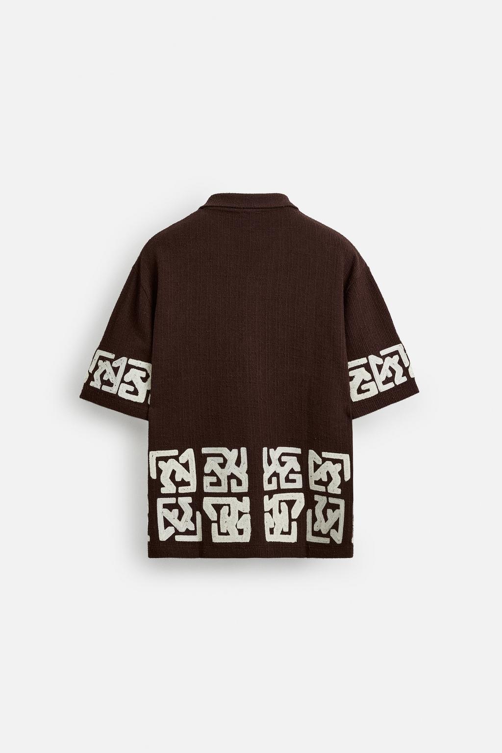 РУБАШКА RELAXED FIT С ВЫШИВКОЙ