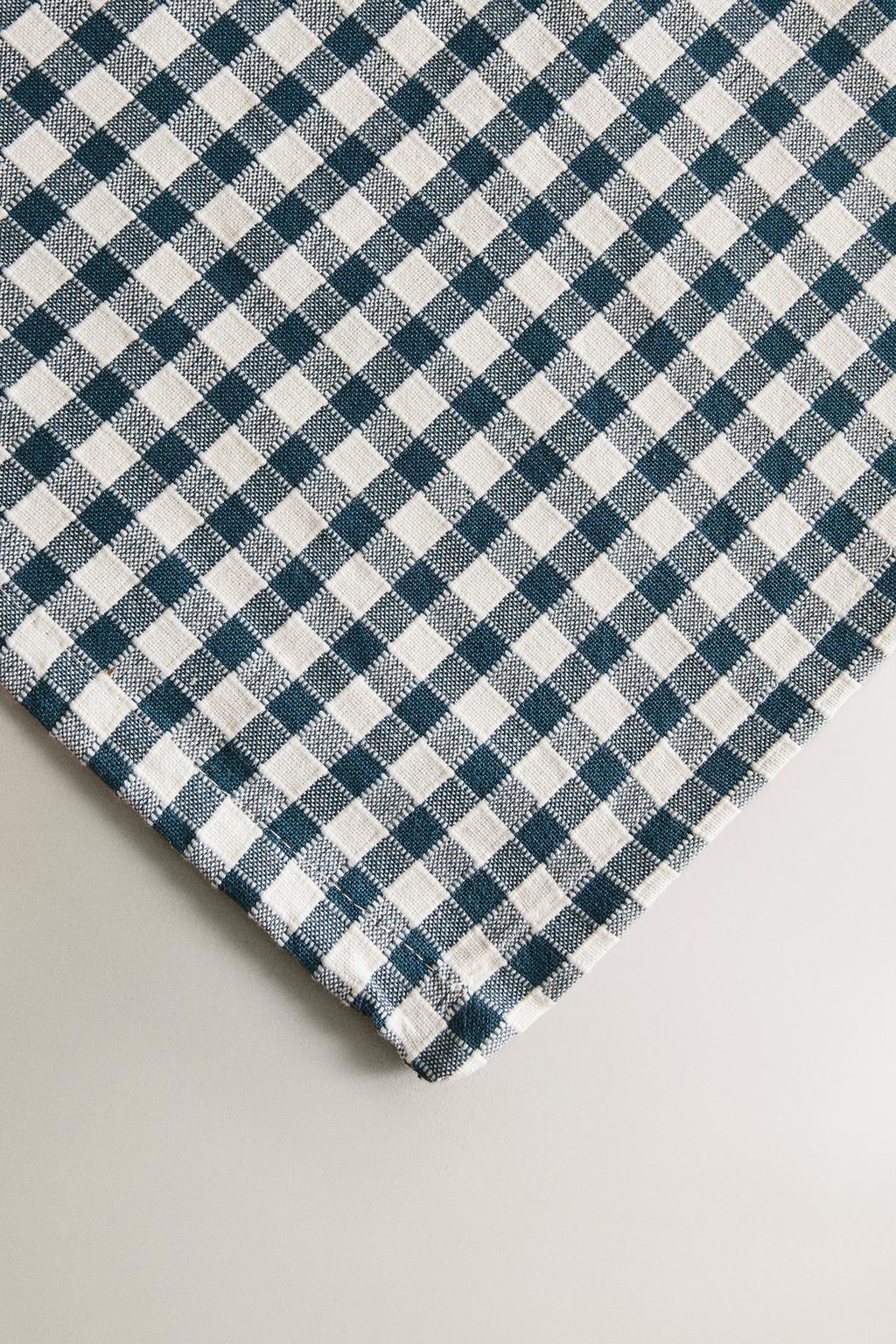 Хлопковый скатерть в клетку gingham