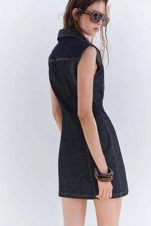 Мини-платье джинсовое Z1975- Заказать в России