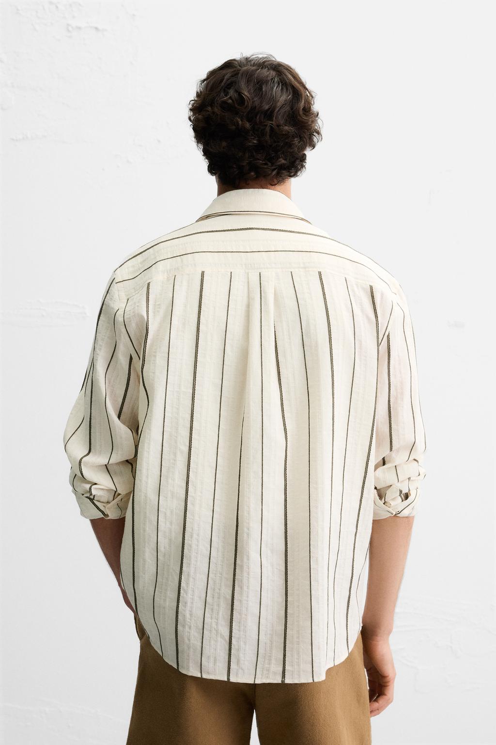 РУБАШКА JACQUARD В ПОЛОСКУ