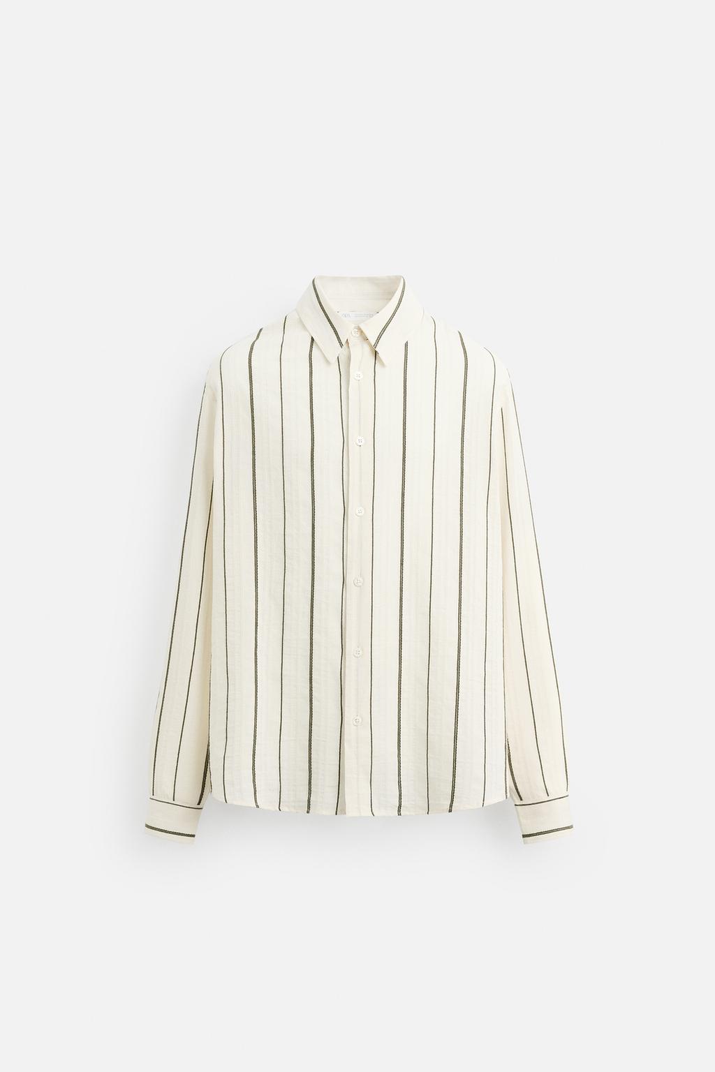 РУБАШКА JACQUARD В ПОЛОСКУ