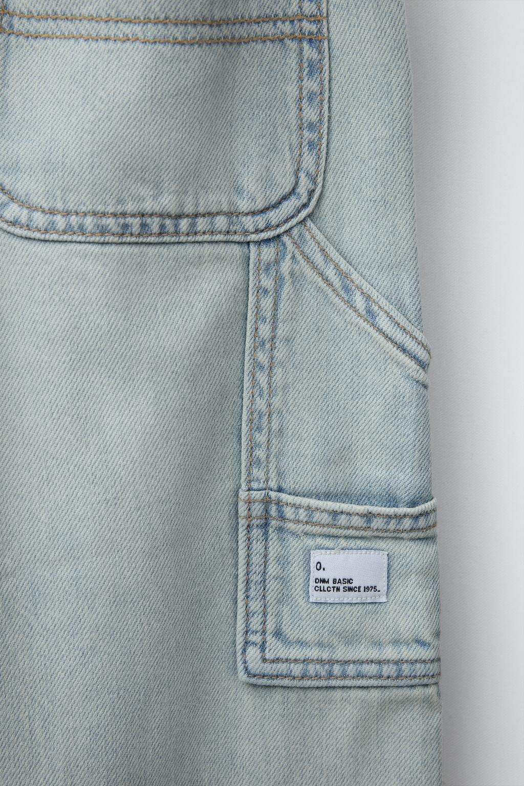 ДЖИНСЫ КАРГО С ЭФФЕКТОМ ПОТЕРТОСТИ