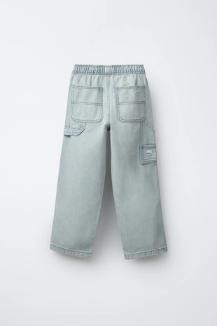 Джинсы карго с эффектом потертости- Заказать в России