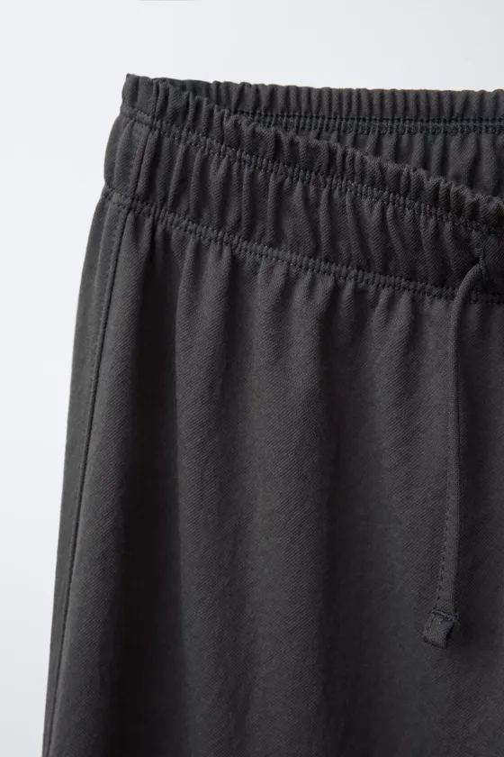 БРЮКИ WIDE LEG ИЗ ЛЕГКОЙ ТКАНИ