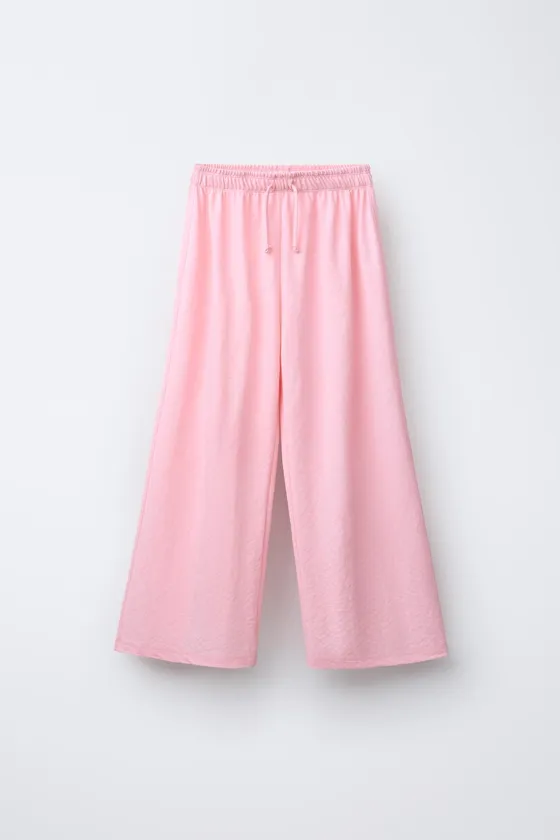 БРЮКИ WIDE LEG ИЗ ЛЕГКОЙ ТКАНИ