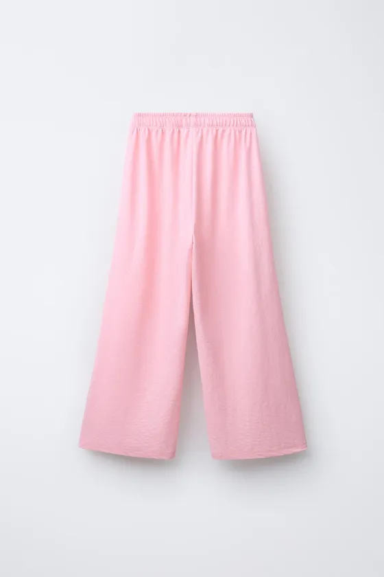 БРЮКИ WIDE LEG ИЗ ЛЕГКОЙ ТКАНИ