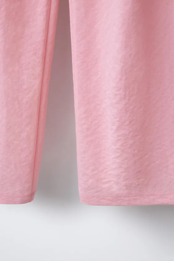 БРЮКИ WIDE LEG ИЗ ЛЕГКОЙ ТКАНИ