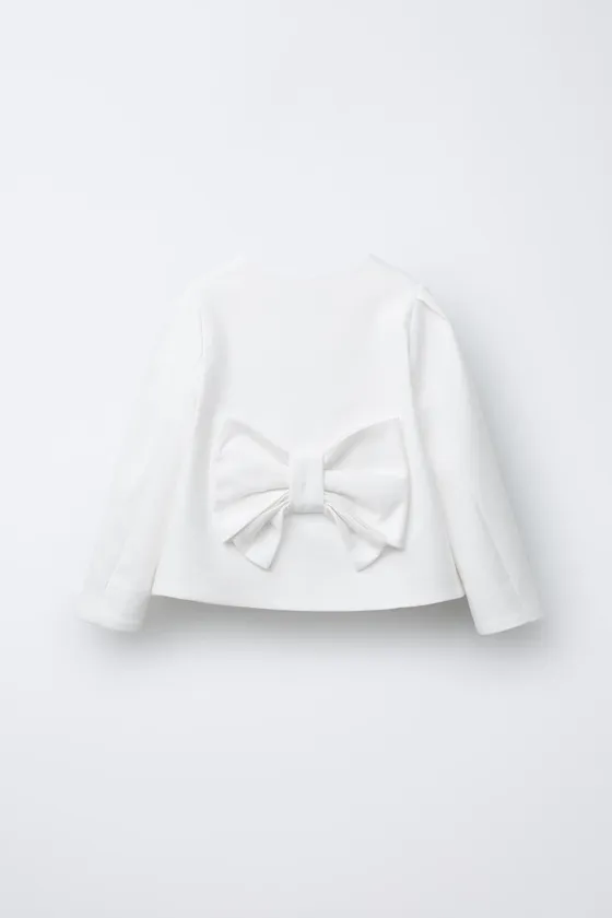 ЖАКЕТ С БОЛЬШИМ БАНТОМ