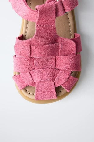 BAREFOOT сандалии в кожаную клетку- Заказать в России