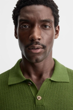 Поло из трикотажа с узором- Заказать в России