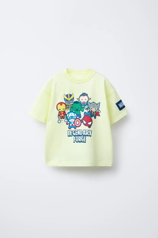 Купить Zara Комплект из футболки и шортов-джоггеров с принтом THE AVENGERS © MARVEL